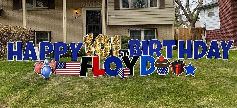 Happy Birthday Celebration Sign