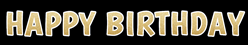 GOLD Glitter HAPPY BIRTHDAY Kit