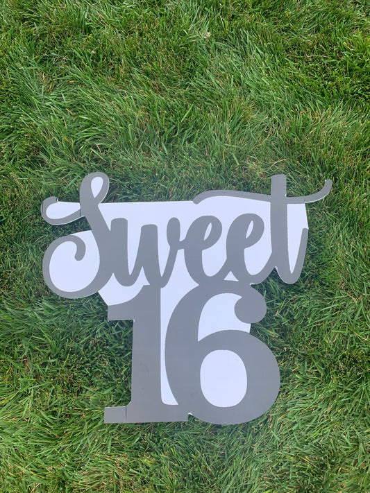 Sweet 16 Birthday Sign Kit Add-On
