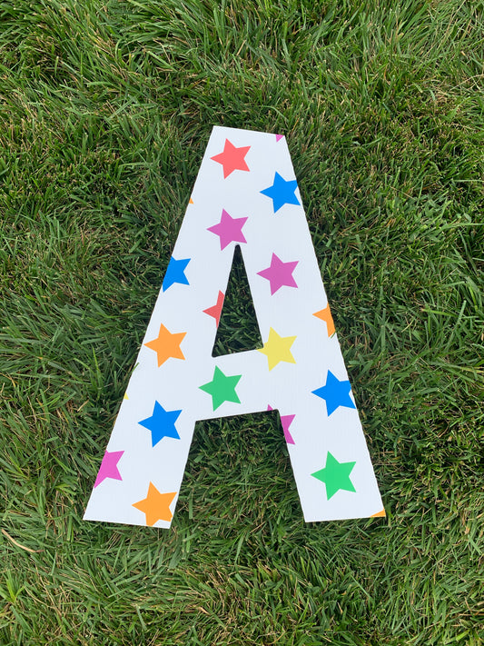 Stars Happy Birthday Letters