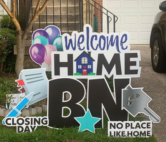 Welcome Home Patriotic Sign